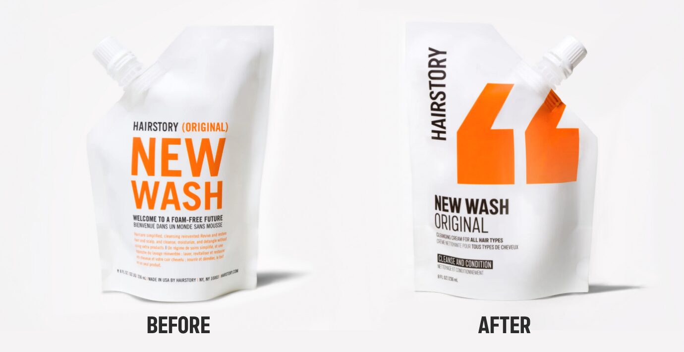 Tether_Hairstory_Rebrand_Packaging_BeforeAfter